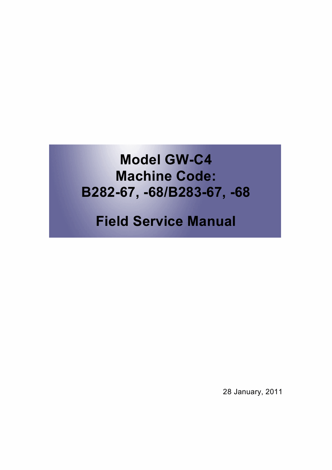 RICOH Aficio MP-1812L MP2012L B282-67 B262-68 B283-67 B283-68 Service Manual-1